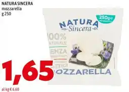 MEGA NATURA SINCERA mozzarella offerta