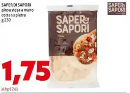 MEGA SAPER DI SAPORI pinsa stesa a mano cotta su pietra offerta