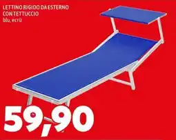 MEGA Lettino rigido da esterno contettuccio offerta