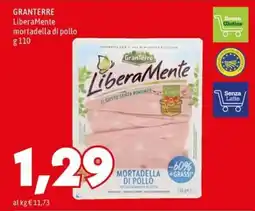 MEGA GRANTERRE LiberaMente mortadella di pollo offerta