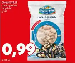 MEGA CINQUE STELLE cozze sgusciate surgelate offerta