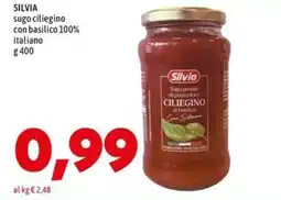 MEGA SILVIA sugo ciliegino con basilico 100% italiano offerta