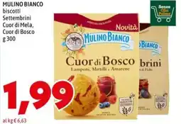 MEGA MULINO BIANCO biscotti Settembrini Cuor di Mela, Cuor di Bosco offerta