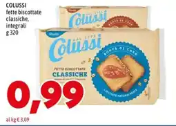 MEGA COLUSSI fette biscottate classiche, integrali offerta