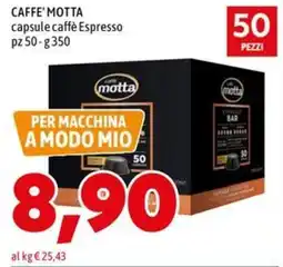MEGA CAFFE' MOTTA capsule caffè Espresso offerta