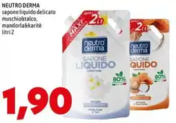MEGA NEUTRO DERMA sapone liquido delicato muschio&talco, mandorla&karitè offerta