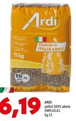 MEGA ARDI pellet 100% abete ENPLUS A1 offerta