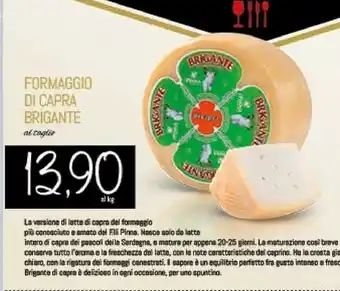 Conad City Brigante formaggio di capra offerta