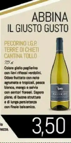 Conad City Cantina tollo pecorino igp terre di chieti offerta