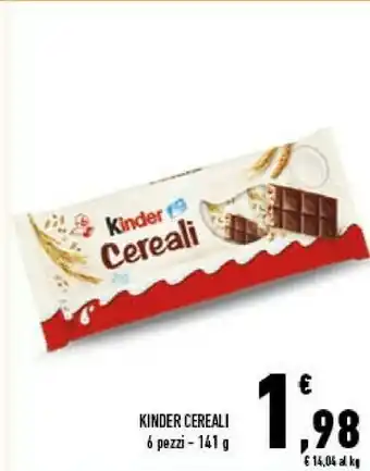 Conad City Kinder cereali offerta