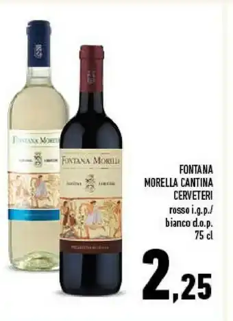Conad City Cantina cerveteri fontana morella offerta