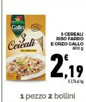 Conad City Riso farro e orzo 3 cereali offerta