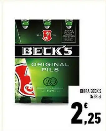 Conad City Beck's - birra 330 g(ml) offerta