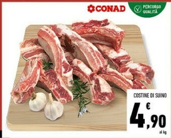 Conad Costine di suino offerta