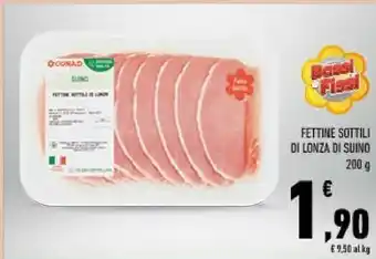 Conad Fettine sottili di lonza di suino offerta