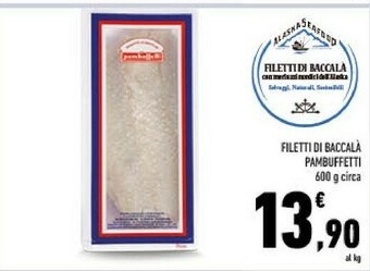 Conad Filetti di baccala offerta