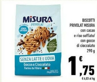 Conad Misura biscotti privolat offerta