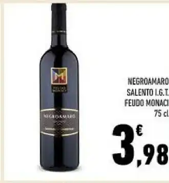 Conad Feudo monaci negroamaro salento igt offerta
