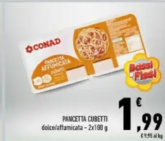 Conad Conad pancetta cubetti offerta