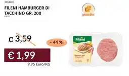 Prezzemolo e Vitale Fileni hamburger di tacchino offerta