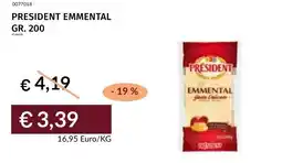 Prezzemolo e Vitale President emmental offerta