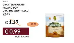 Prezzemolo e Vitale Granterre grana padano dop grattugiato fresco offerta