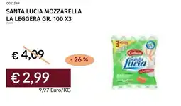 Prezzemolo e Vitale Santa lucia mozzarella la leggera offerta