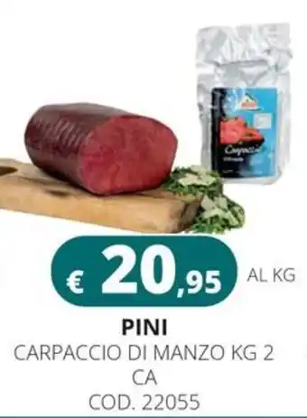 Altasfera Pini carpaccio di manzo offerta
