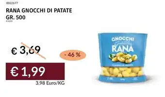 Rana gnocchi di patate