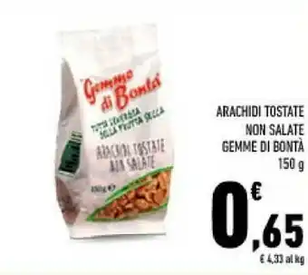 Conad Arachidi tostate non salate offerta