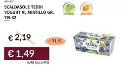 Prezzemolo e Vitale Scaldasole teddi yogurt al mirtillo offerta