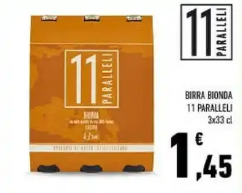 Conad 11 paralelli birra bionda offerta