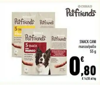 Conad Conad petfriends snack cani offerta