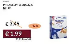 Prezzemolo e Vitale Philadelphia snack x3 offerta