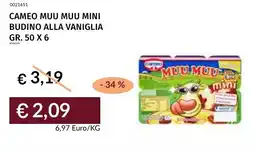 Prezzemolo e Vitale Cameo muu muu mini budino alla vaniglia offerta