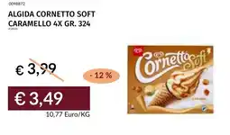Prezzemolo e Vitale Algida cornetto soft caramello 4x offerta
