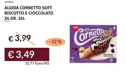 Prezzemolo e Vitale Algida cornetto soft biscotto e cioccolato x4 offerta