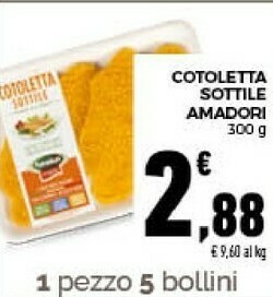 Conad Cotoletta sottile 300 g(ml) offerta