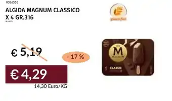Prezzemolo e Vitale Algida magnum classico x 4 offerta