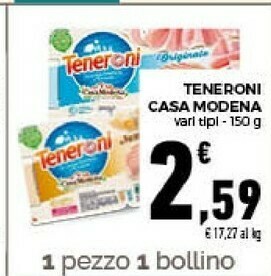 Conad Teneroni l'originale 150 g(ml) offerta