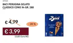 Prezzemolo e Vitale Baci perugina gelato classico cono x4 offerta