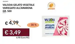 Prezzemolo e Vitale Valsoia gelato vegetale variegato all'amarena offerta