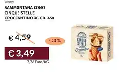 Prezzemolo e Vitale Sammontana cono cinque stelle croccantino x6 offerta