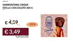 Prezzemolo e Vitale Sammontana cinque stelle cioccolato offerta