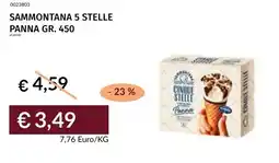 Prezzemolo e Vitale Sammontana 5 stelle panna offerta