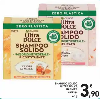 Spazio Conad Garnier Shampoo Solido Ultra Dolce vari tipi 60g offerta