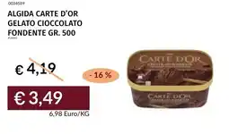 Prezzemolo e Vitale Algida carte d'or gelato cioccolato fondente offerta