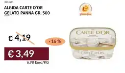 Prezzemolo e Vitale Algida carte d'or gelato panna offerta