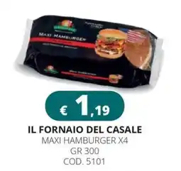 Altasfera Il fornaio del casale maxi hamburger x4 offerta