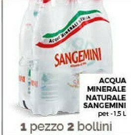 Conad Acqua minerale naturale 1500 g(ml) offerta